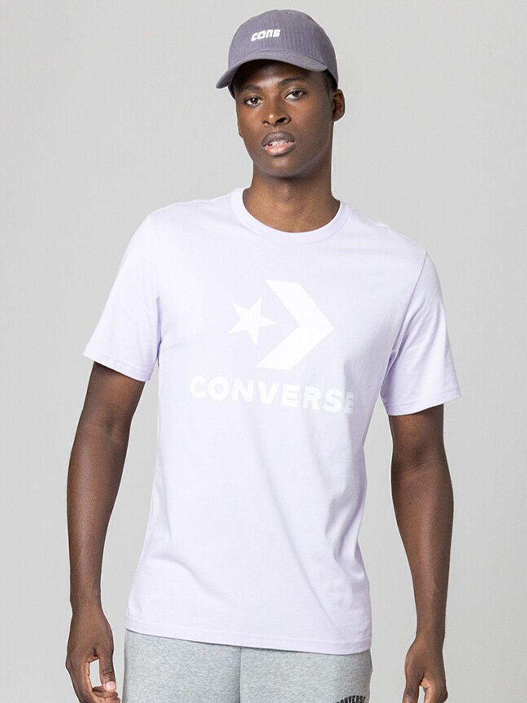 converse brand logo printed cotton t-shirt