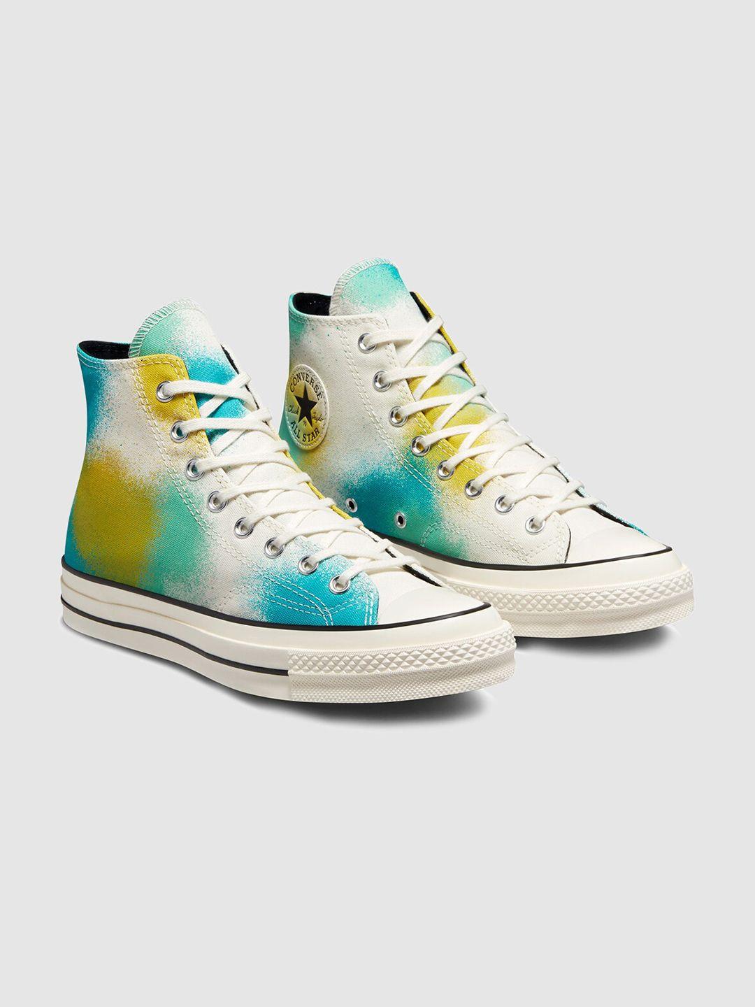 converse men chuck 70 spray printed mid top comfort insole sneakers