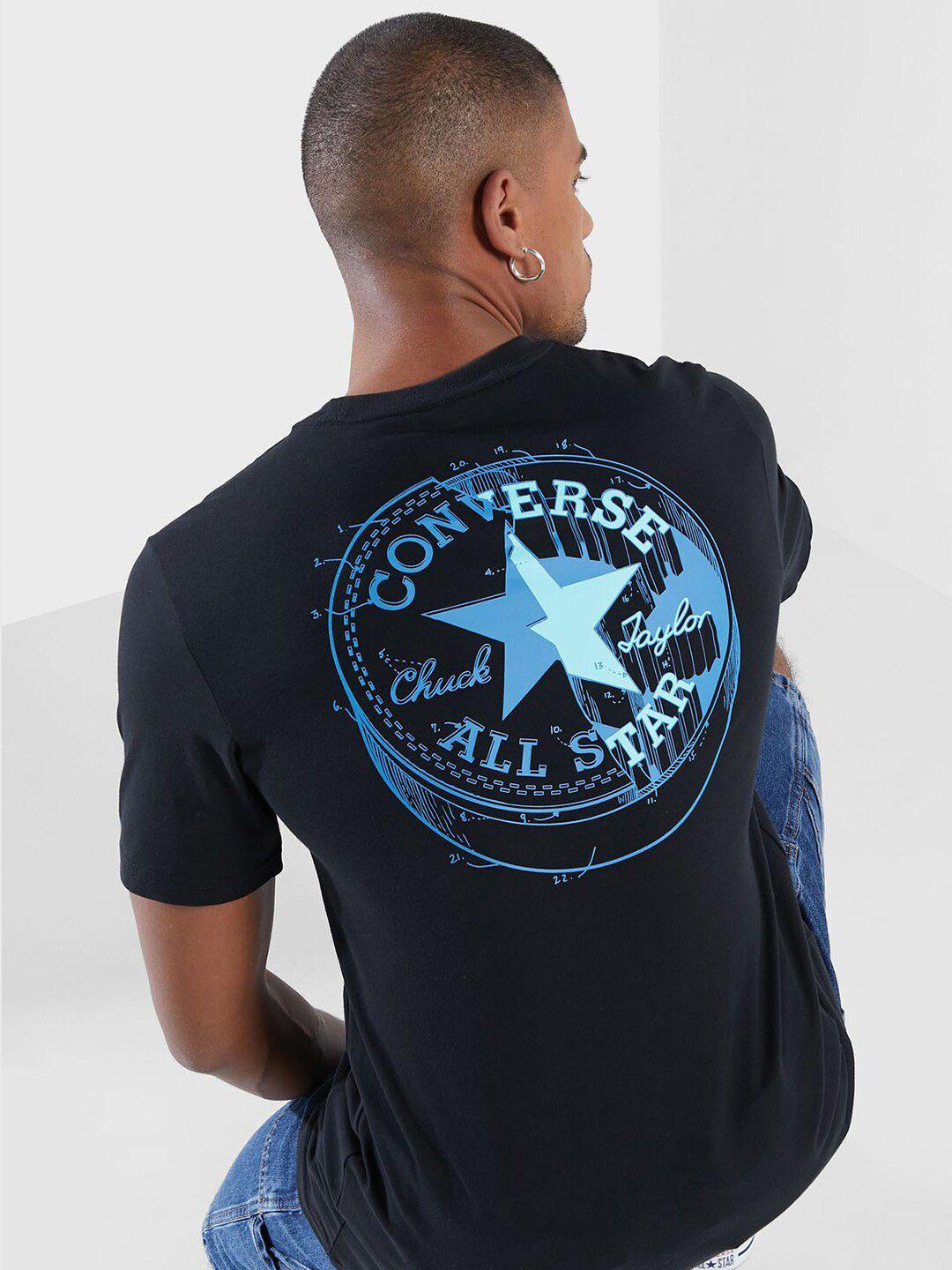 converse typography printed pure cotton t-shirt