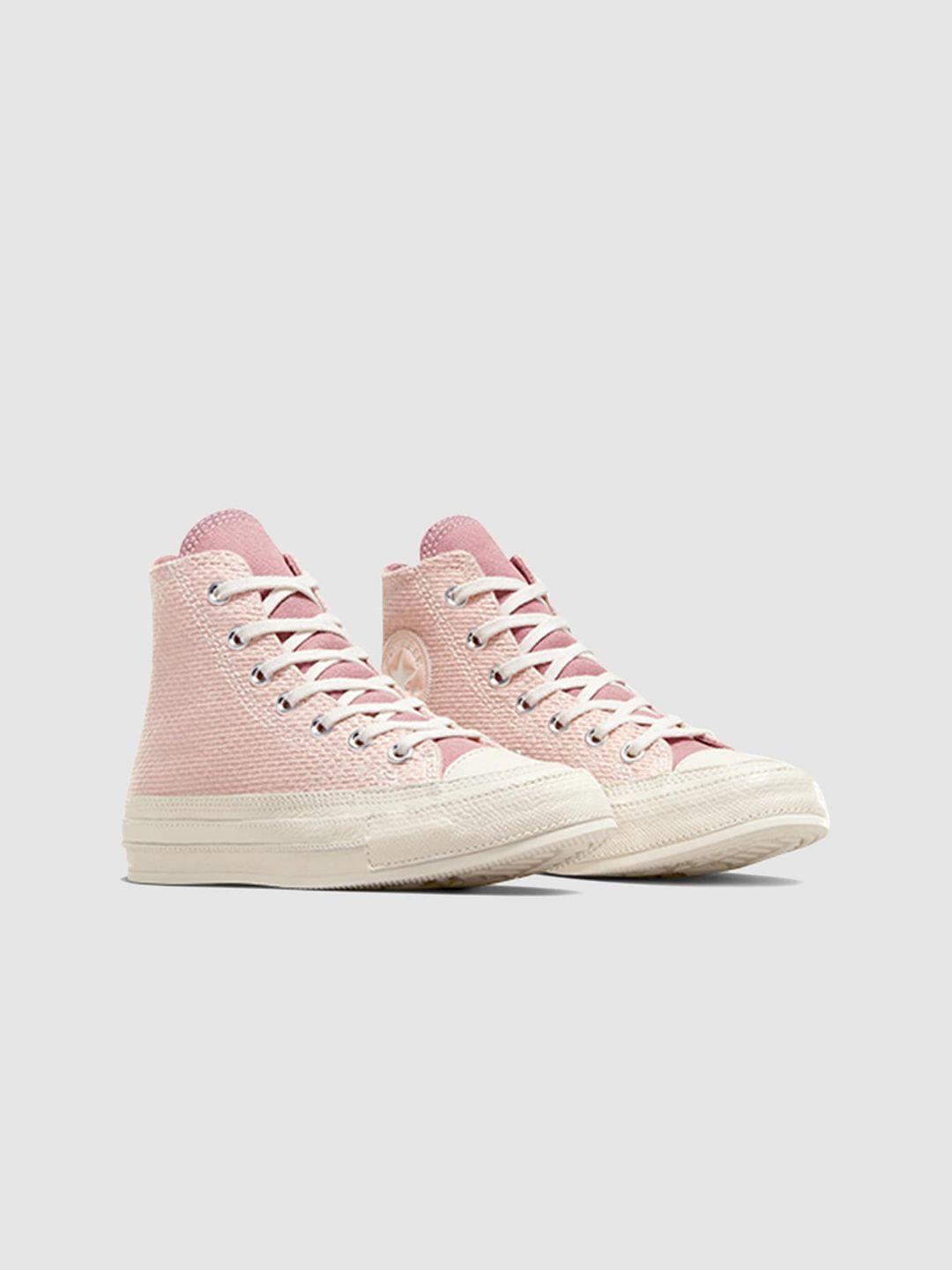 converse women round toe high-top sneakers