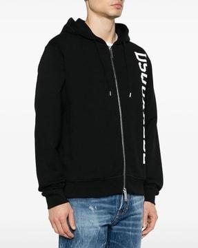 cool cotton regular fit zip hoodie