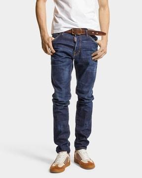 cool guy mid-wash slim fit jeans