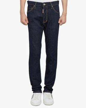 cool guy slim fit dark rinse wash jeans