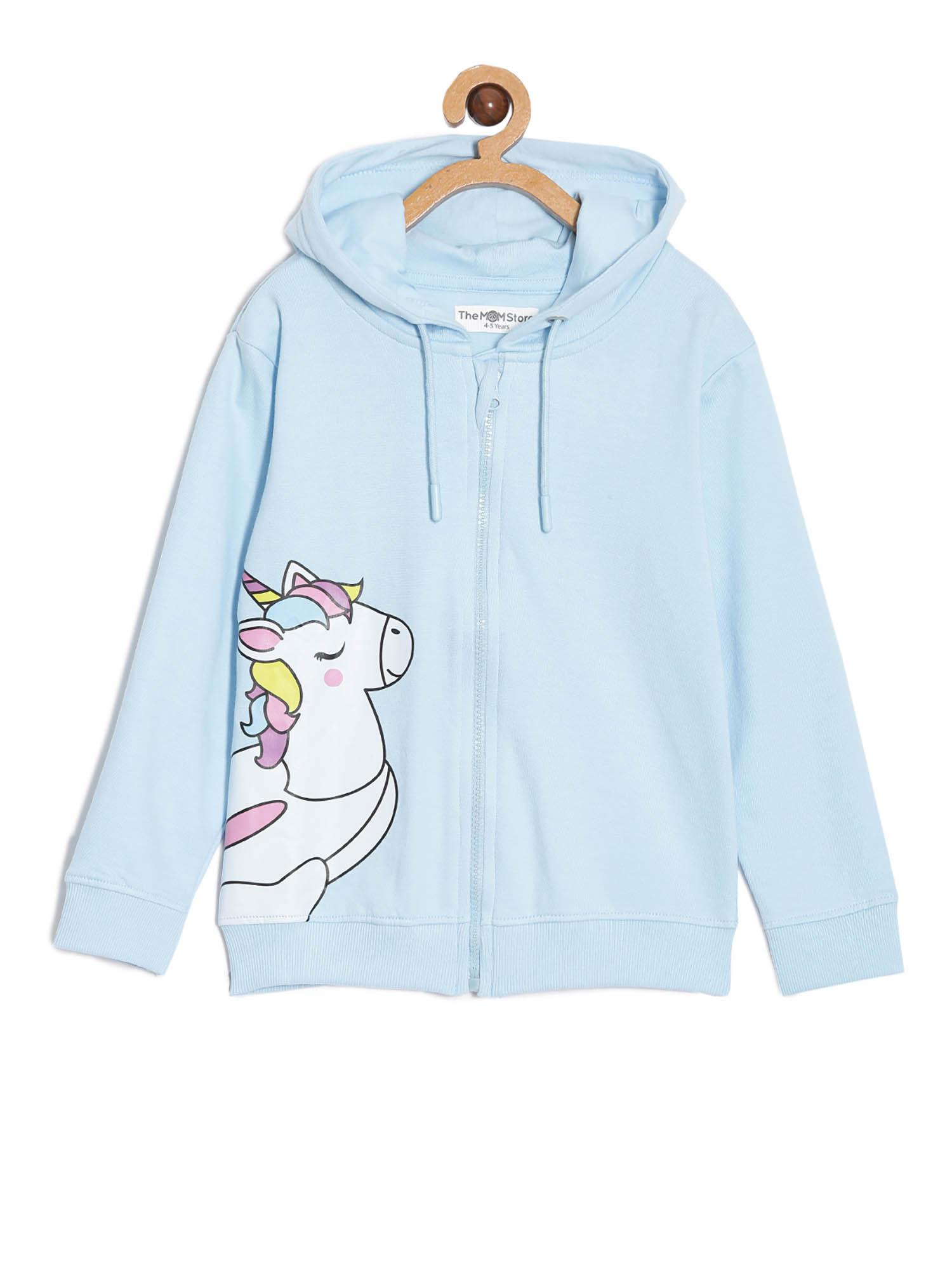 cool unicorn zipper hoodie