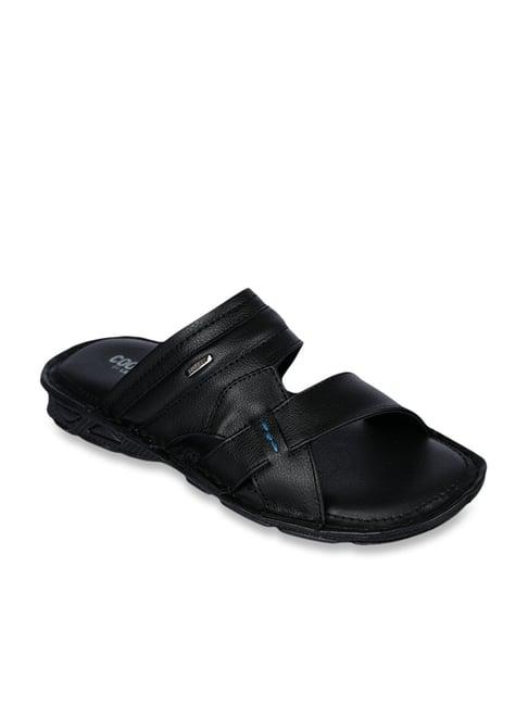 coolers by liberty men's black cross strap sandals