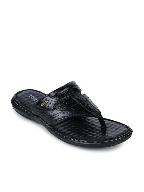 coolers by liberty men's black t-strap sandals