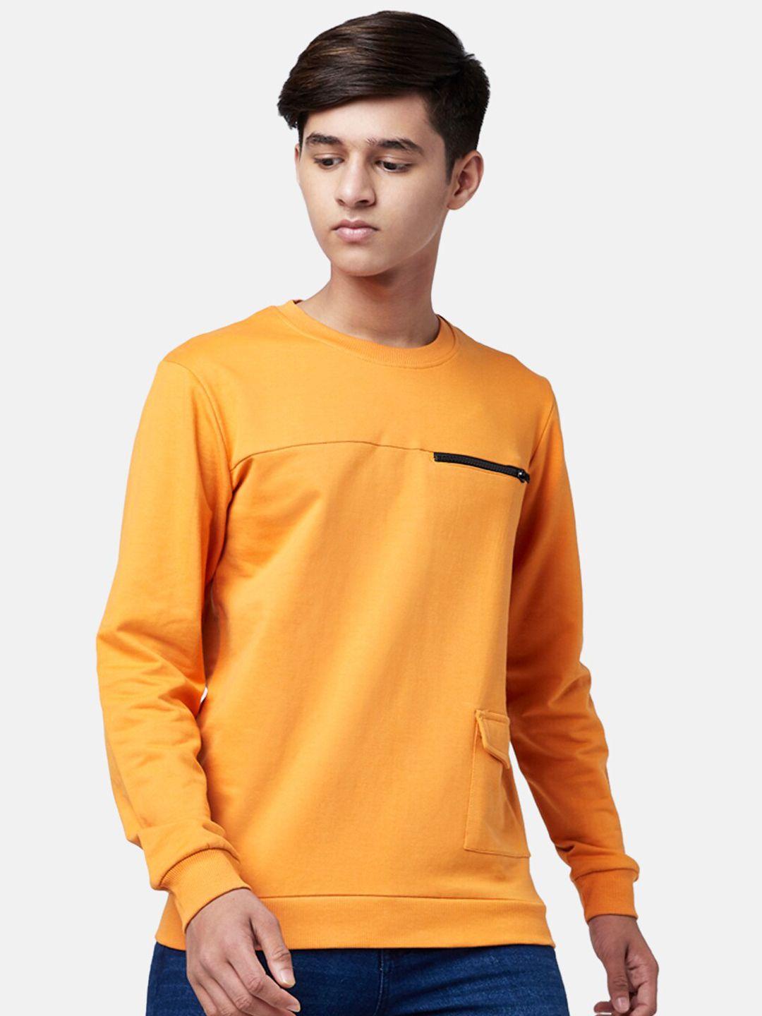 coolsters by pantaloons boys orange cotton sweatshirt