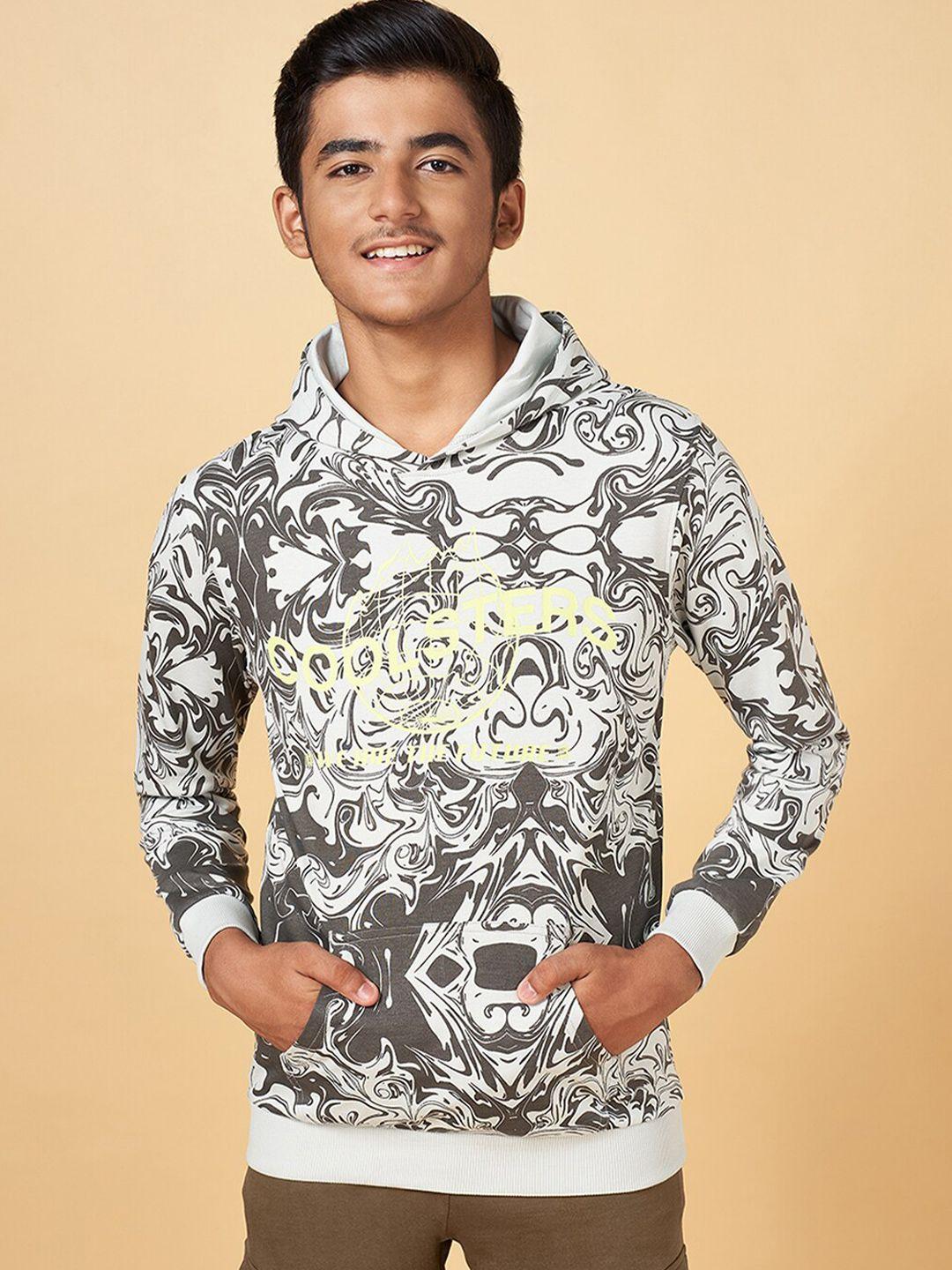 coolsters by pantaloons boys printed hooded cotton sweatshirt