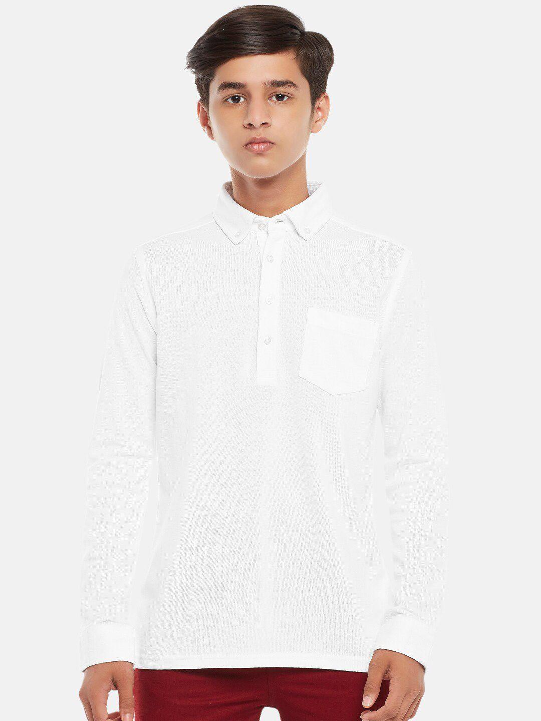 coolsters by pantaloons boys white casual shirt