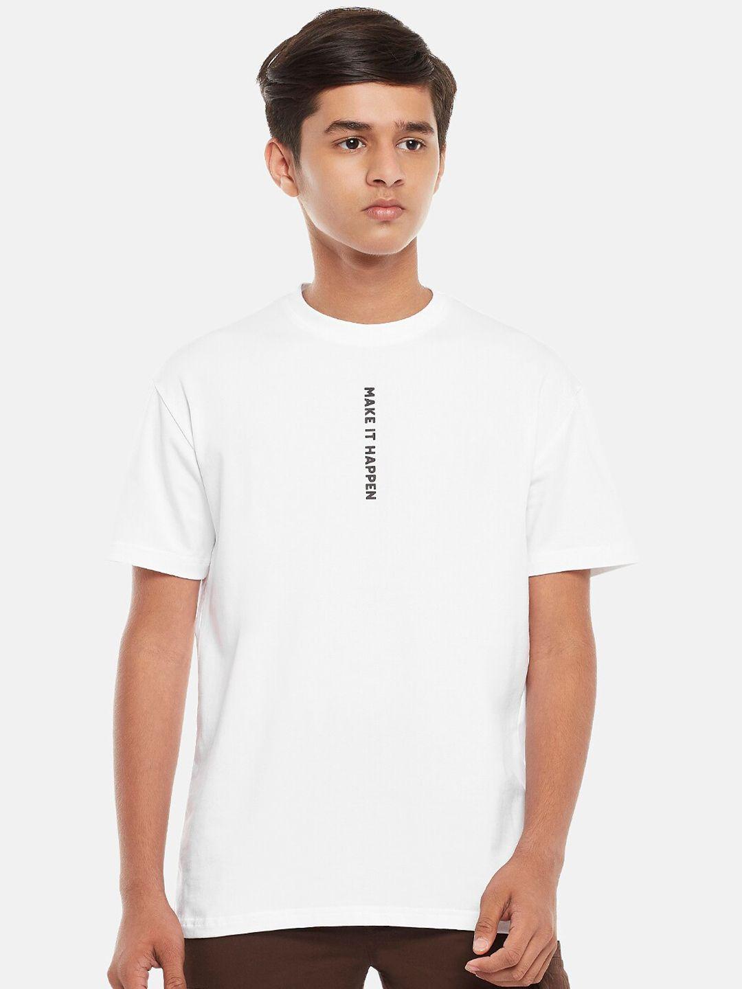 coolsters by pantaloons boys white printed t-shirt