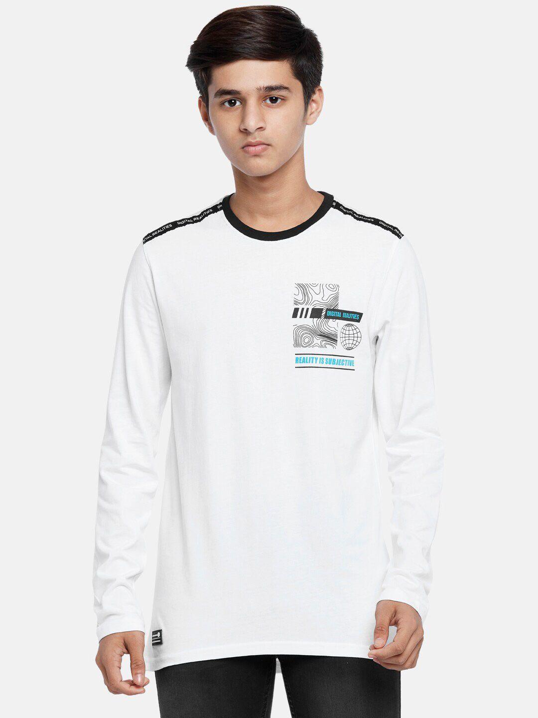 coolsters by pantaloons boys white printed t-shirt