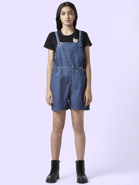 coolsters-by-pantaloons-kids-blue-cotton-printed-dungaree-set