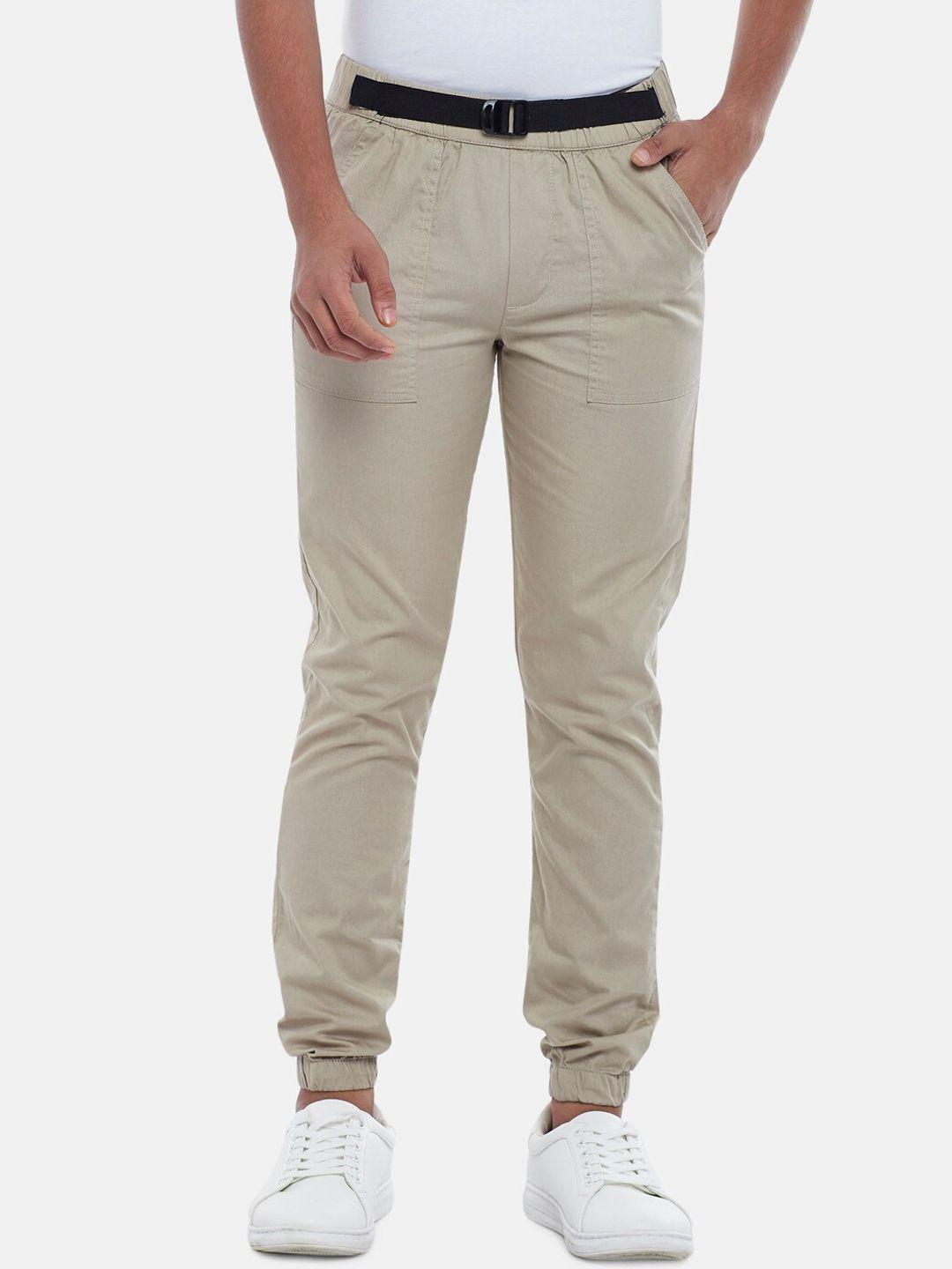 coolsters by pantaloons boys beige joggers trousers