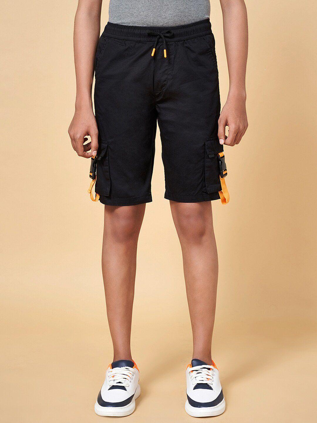 coolsters by pantaloons boys black cargo shorts