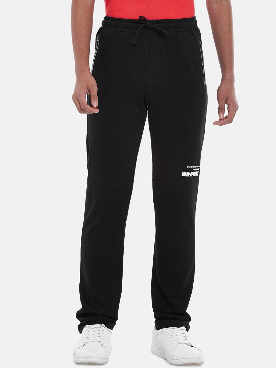 coolsters by pantaloons boys black solid track pants