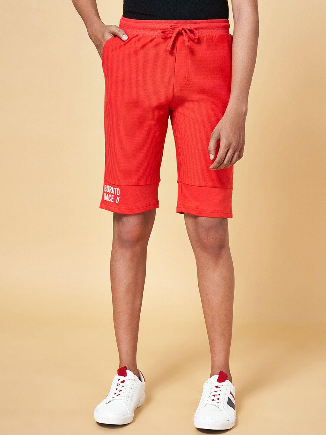 coolsters by pantaloons boys red sports shorts