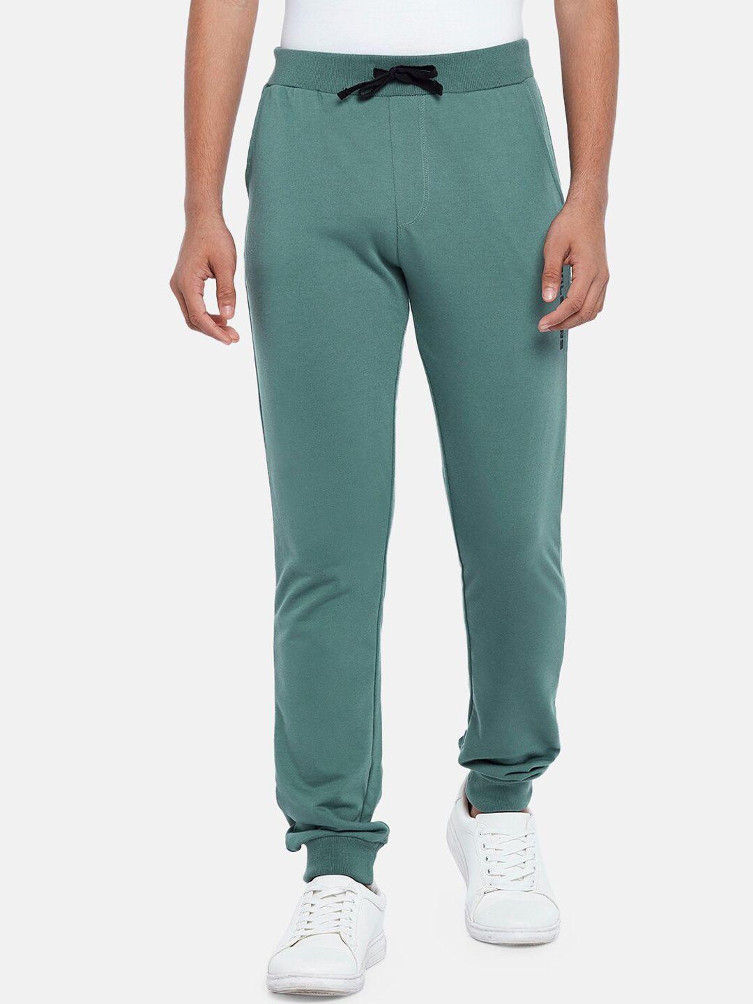 coolsters by pantaloons boys teal solid cotton track pants