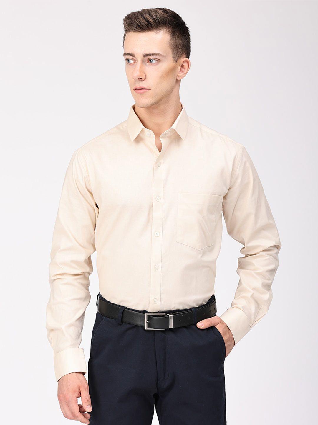 copperline comfort slim fit cotton formal shirt