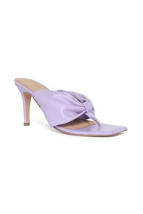 cora polyurethane slipon womens casual heels - lavender
