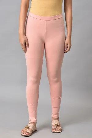 coral cotton jersey tights