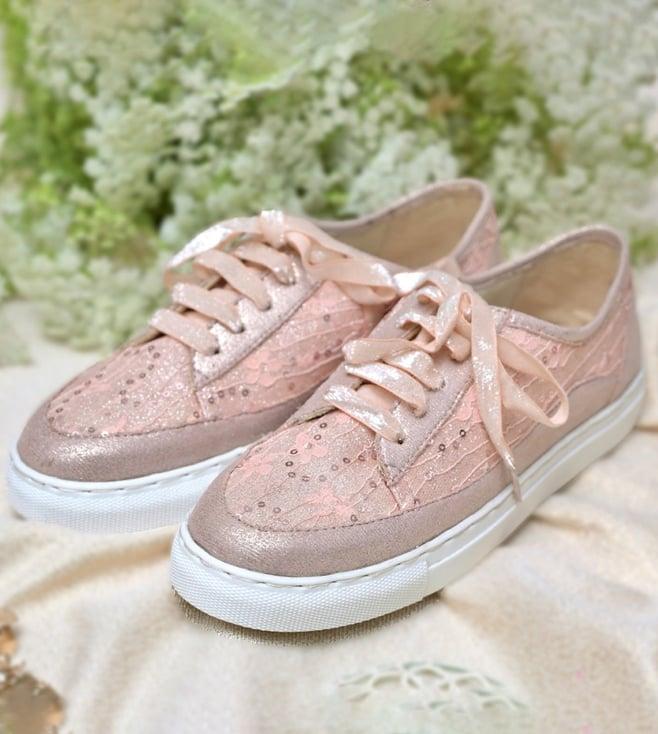 coral haze peach & rose gold coral haze valencia sneakers