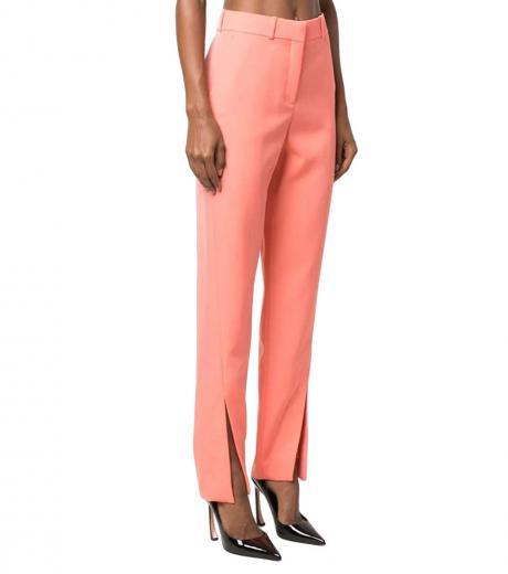 coral side slits pants