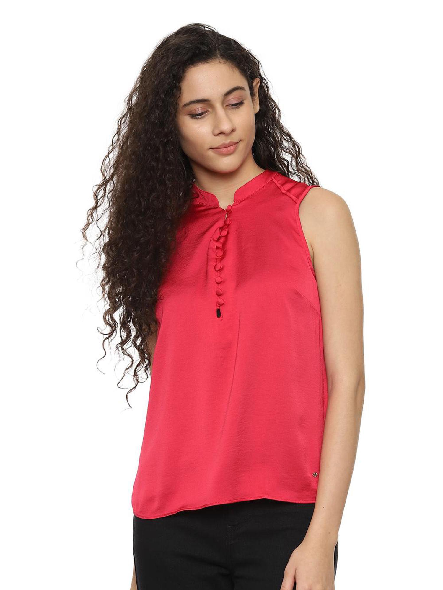 coral solid top