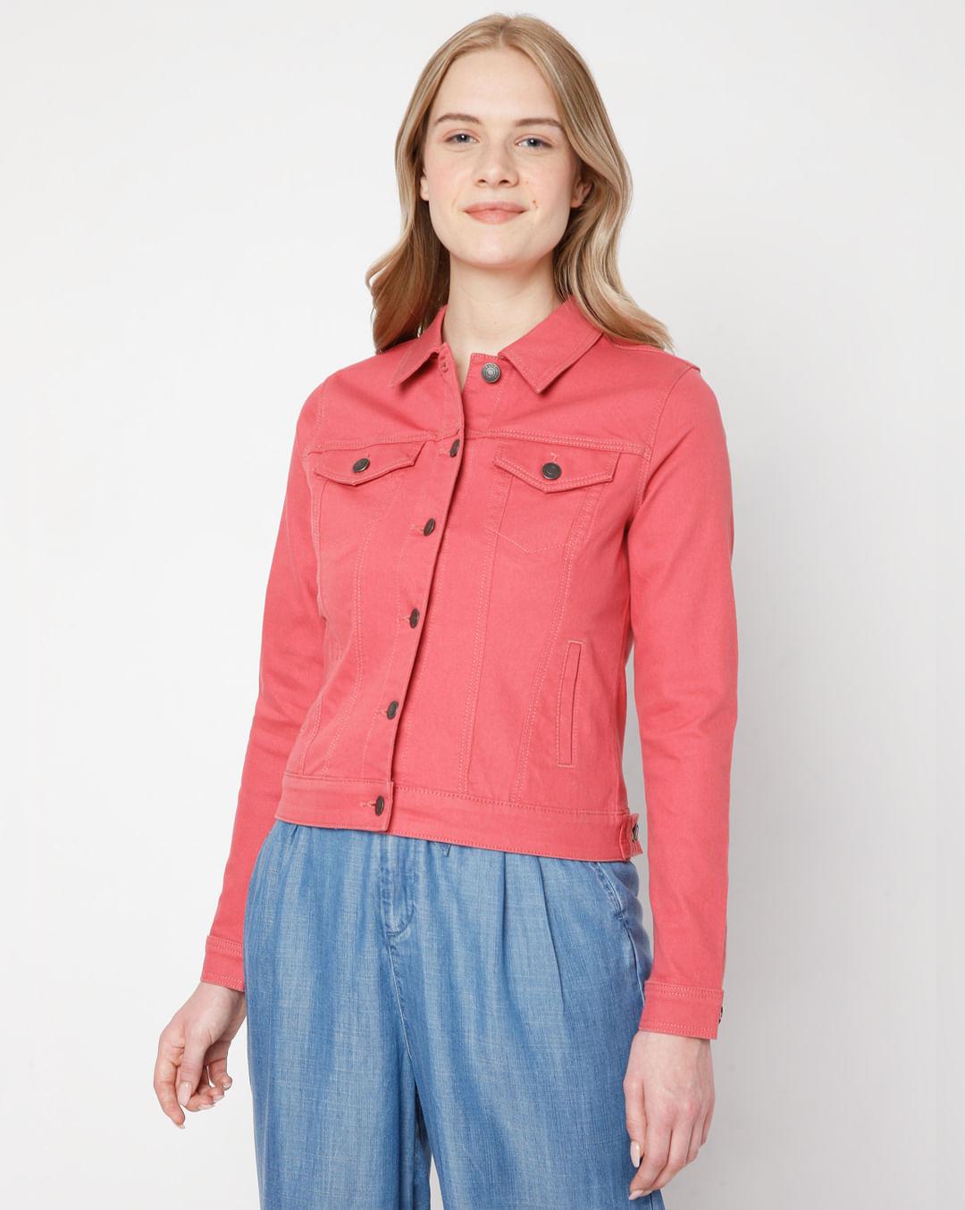 coral twill jacket