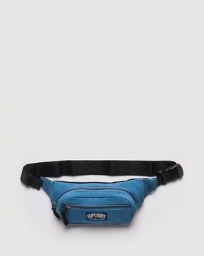 cord bum bag with clip-buckle closure