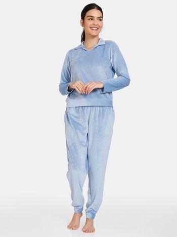 corduroy knit poly pyjama set