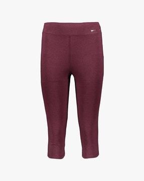 core track capris with elasticated waist