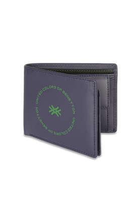 cormack leather casual multicard coin wallet - navy