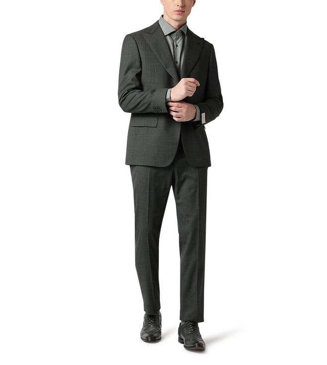corneliani grey classic fit suit set