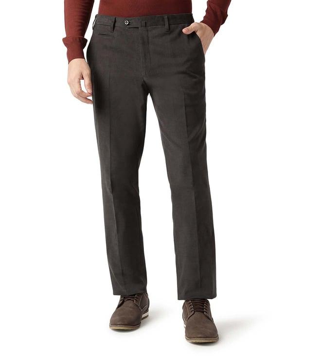 corneliani green contemporary fit trousers