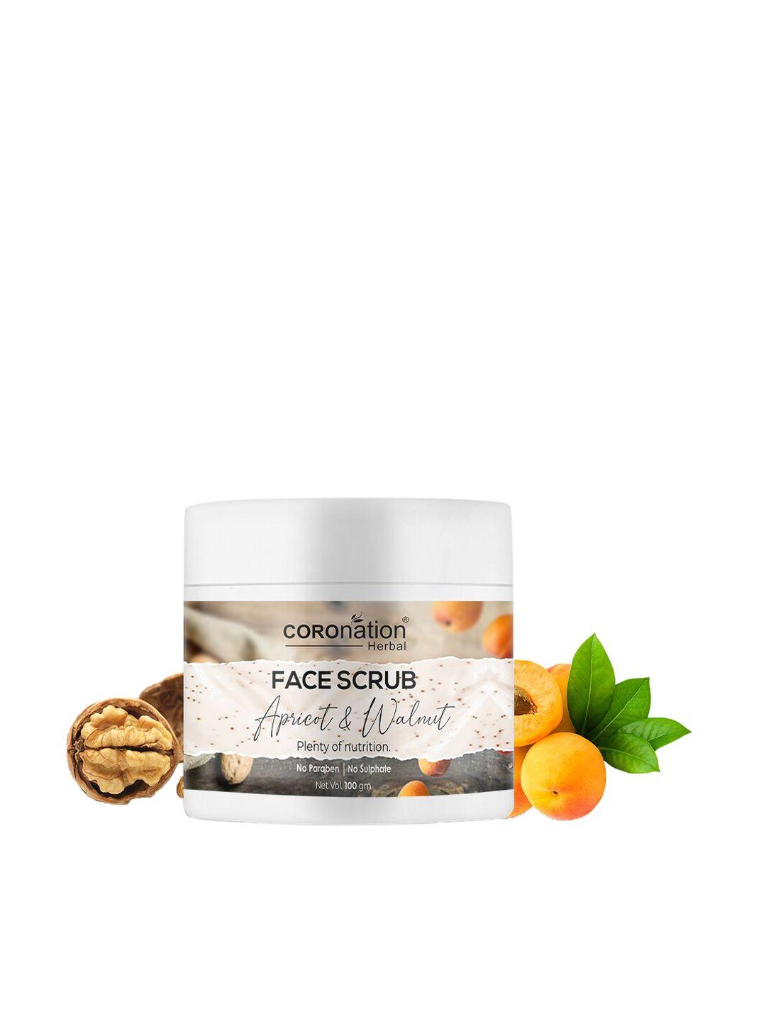 coronation herbal apricot & walnut face scrub - 100gm
