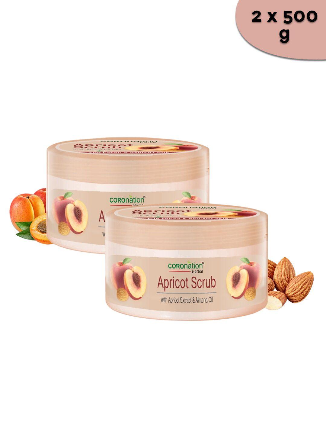 coronation herbal set of 2 herbal apricot face scrub 500 g each