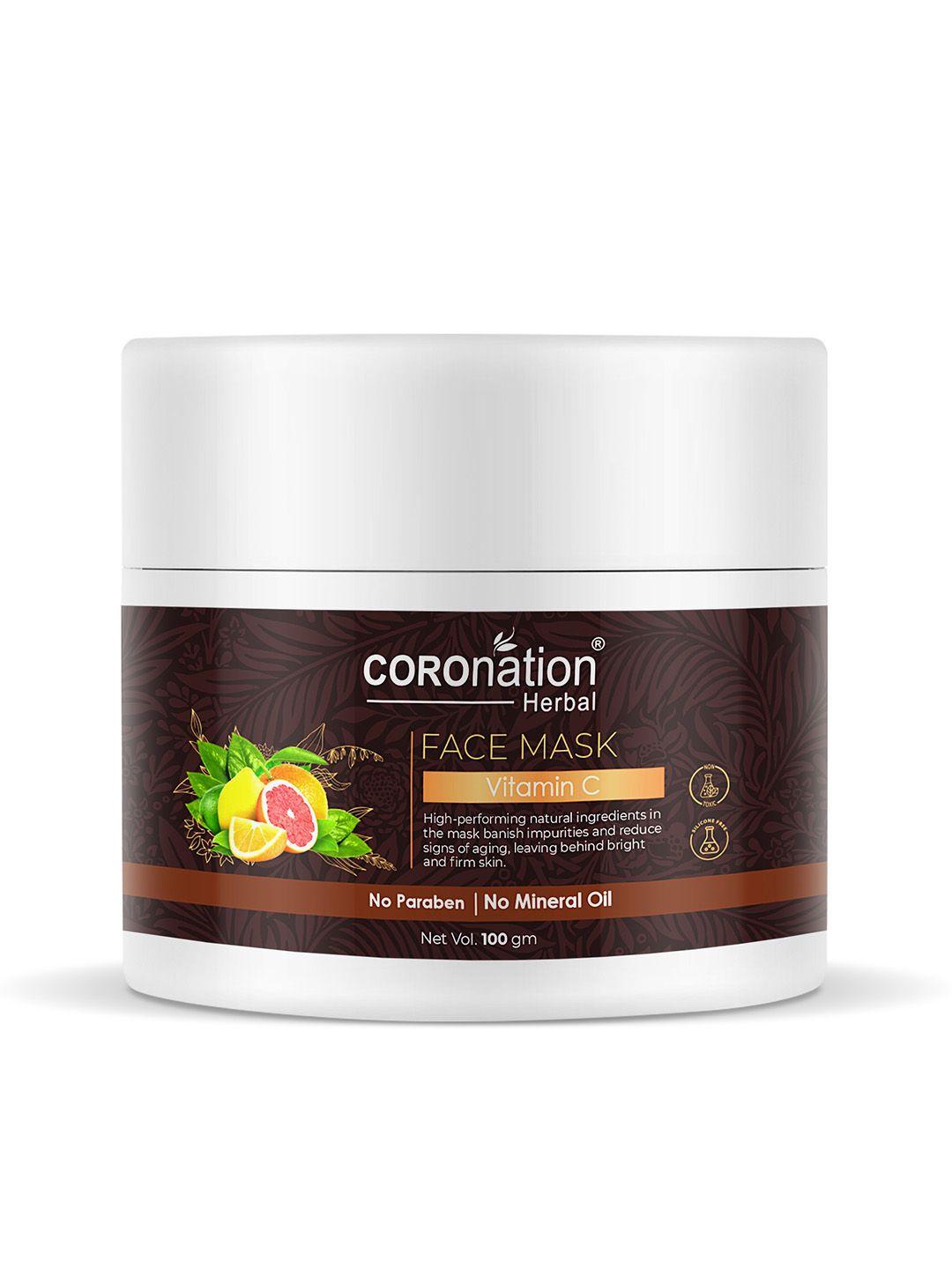 coronation herbal vitamin c face mask for bright & firm skin - 100 g