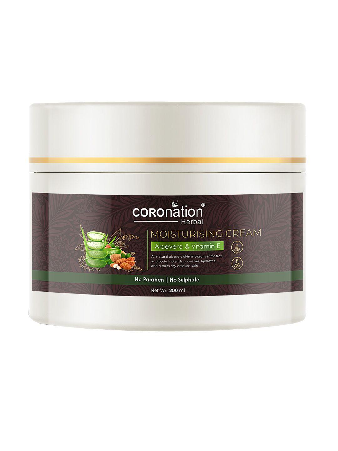 coronation herbal aloe vera & vitamin e moisturising cream 200 ml