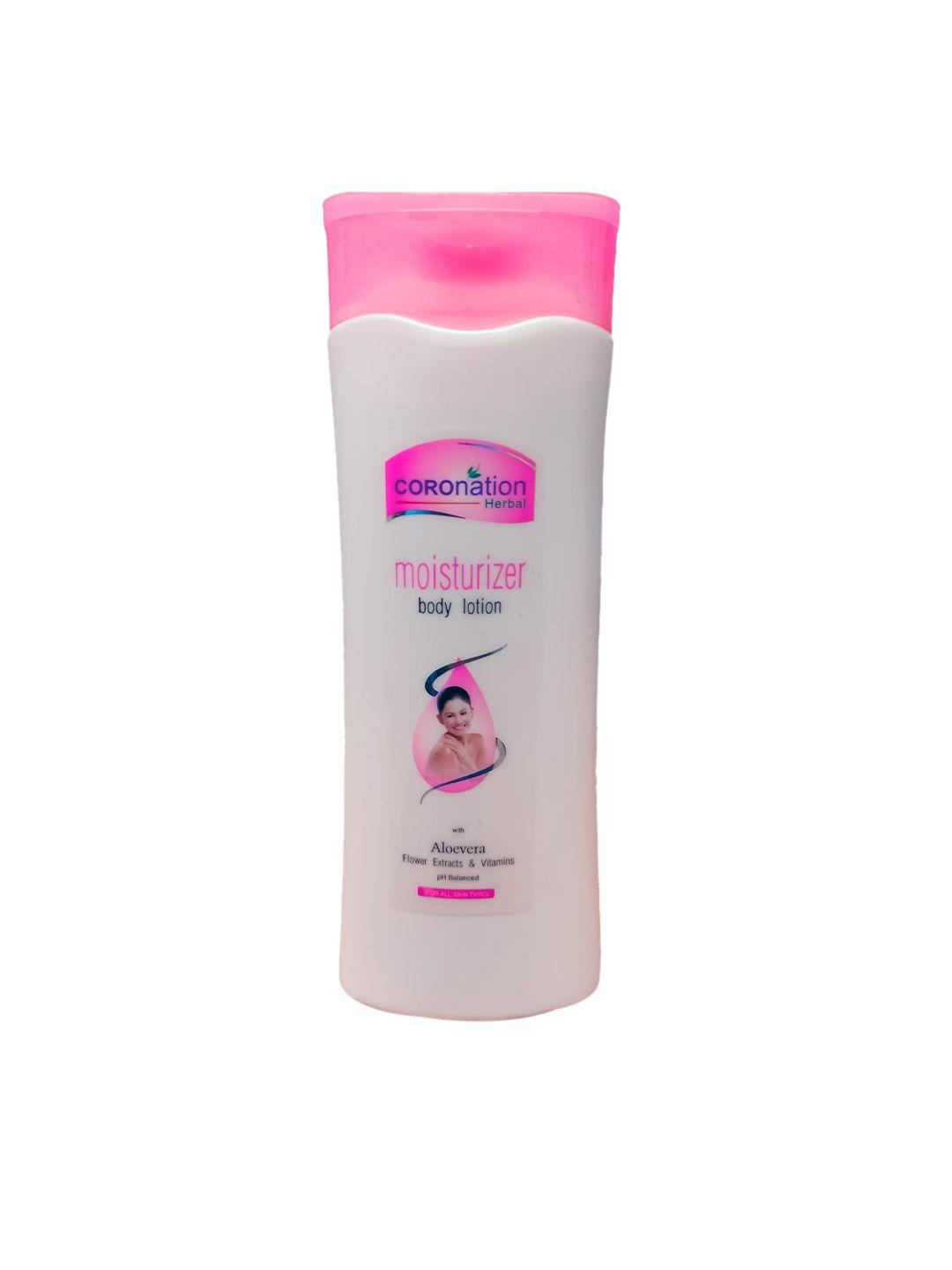 coronation herbal aloe vera body lotion with flower extracts & vitamins - 500 ml