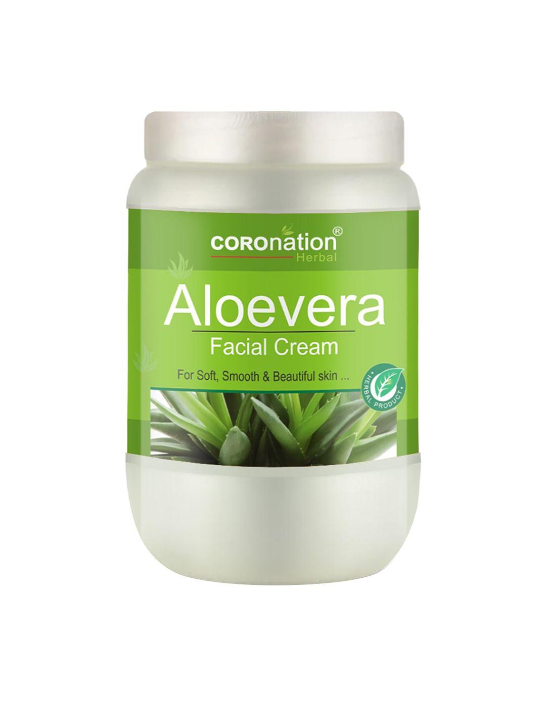 coronation herbal aloevera facial cream with bee wax & marshmallow - 750 ml