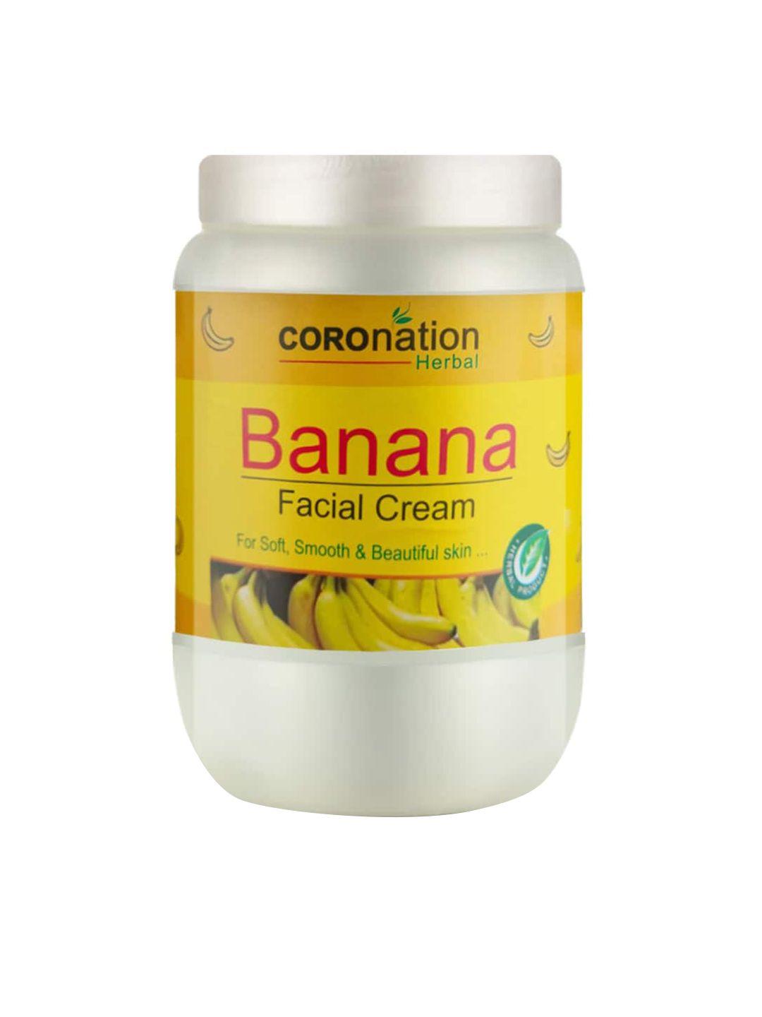 coronation herbal banana facial cream with bee wax & wheat germ oil - 750 ml