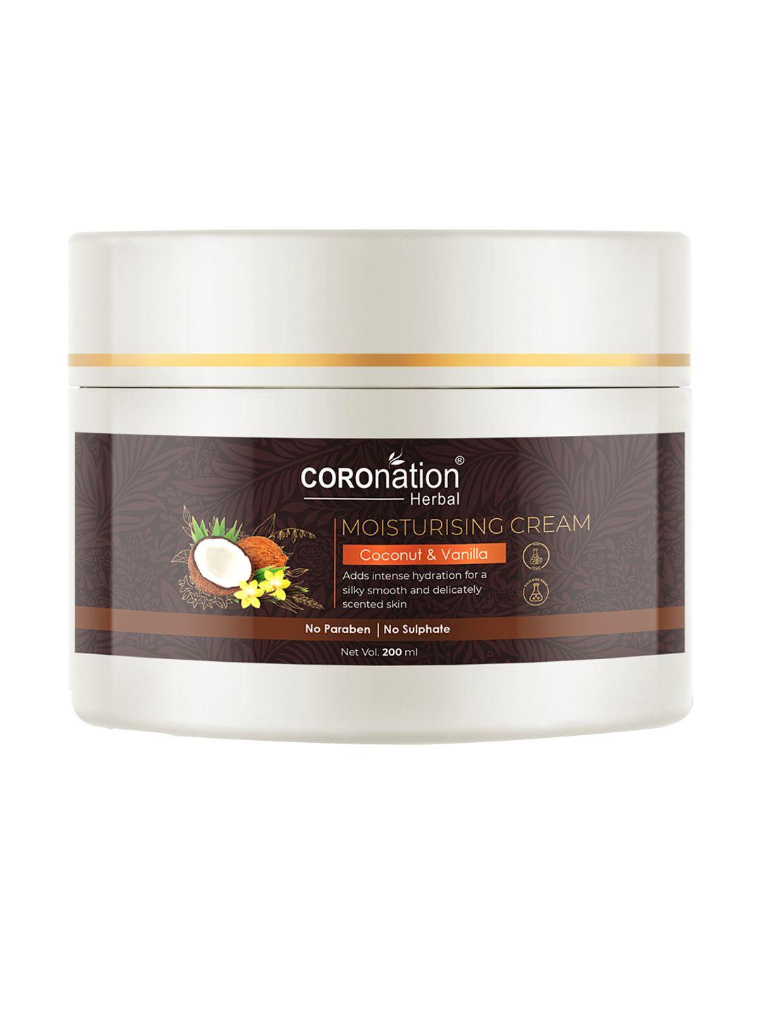 coronation herbal coconut & vanilla moisturising cream 200 ml