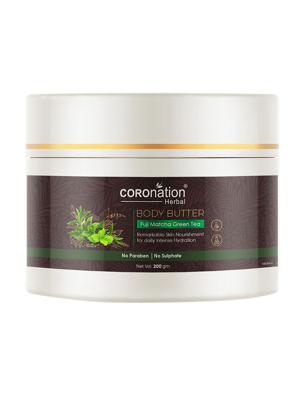 coronation herbal fuji matcha green tea body butter body lotion 200 gm