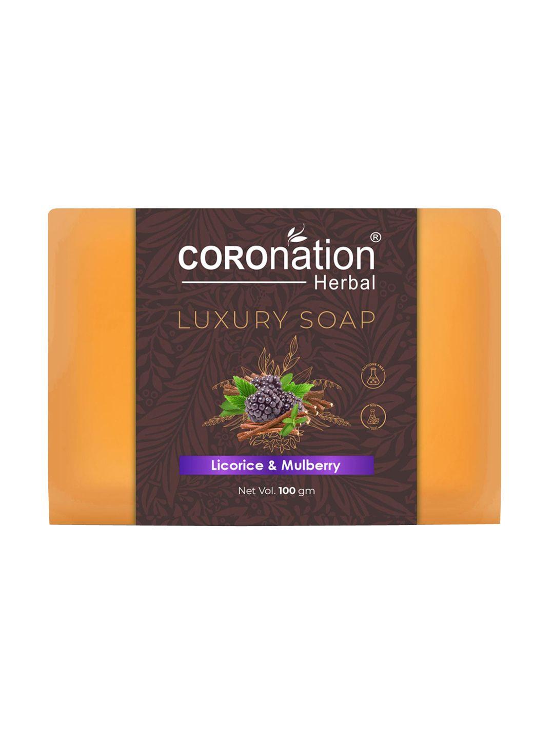 coronation herbal licorice & mulberry luxury soap - 100 g