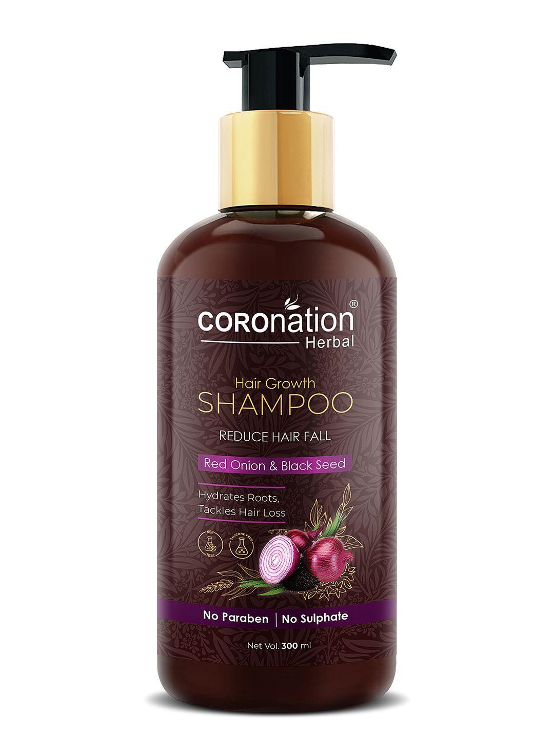 coronation herbal red onion & black seed hair growth shampoo 300 ml