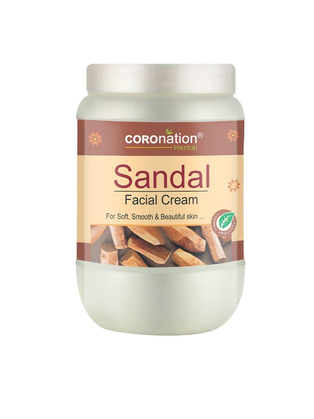 coronation herbal sandal facial cream with lavender & marshmallow - 750 ml