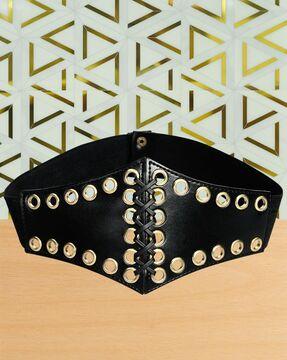 corset belt with tie-up