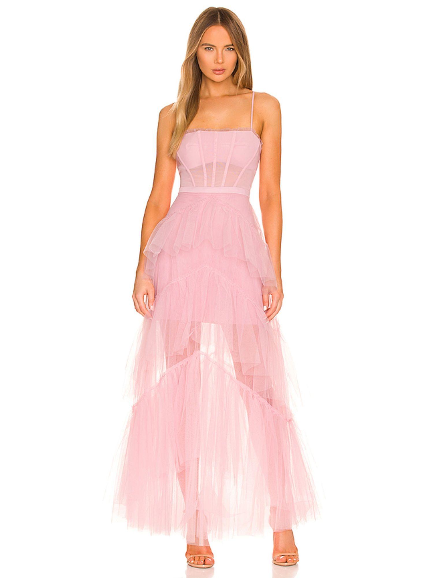 corset tulle gown