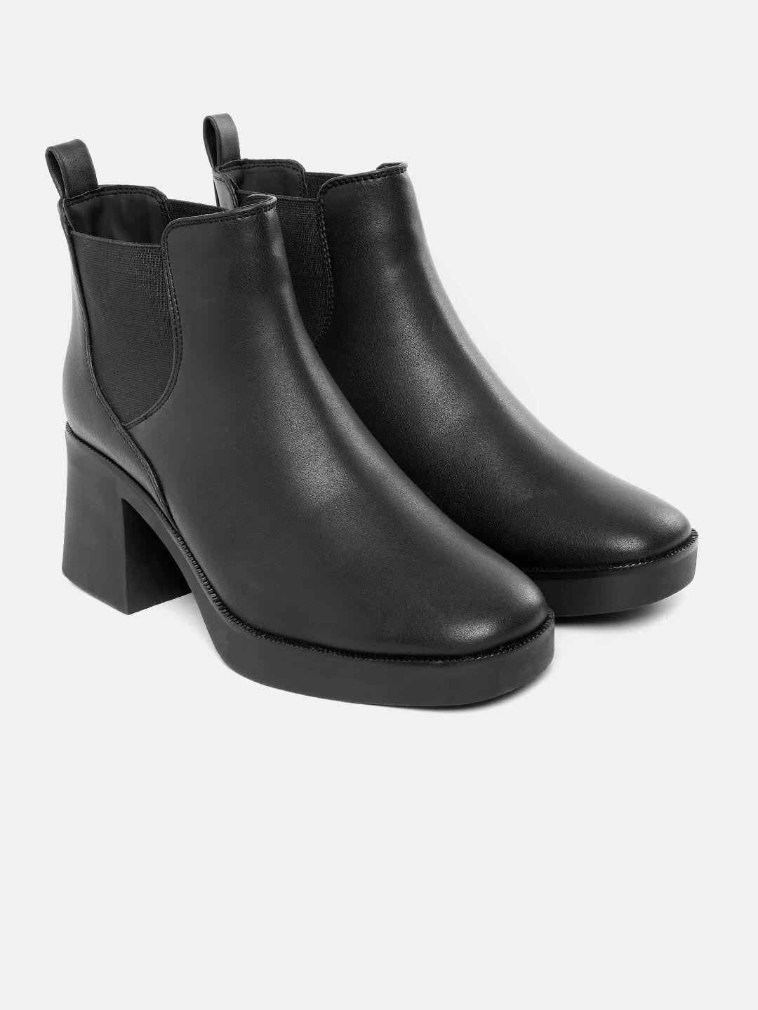 corsica women block heel mid-top chelsea boots