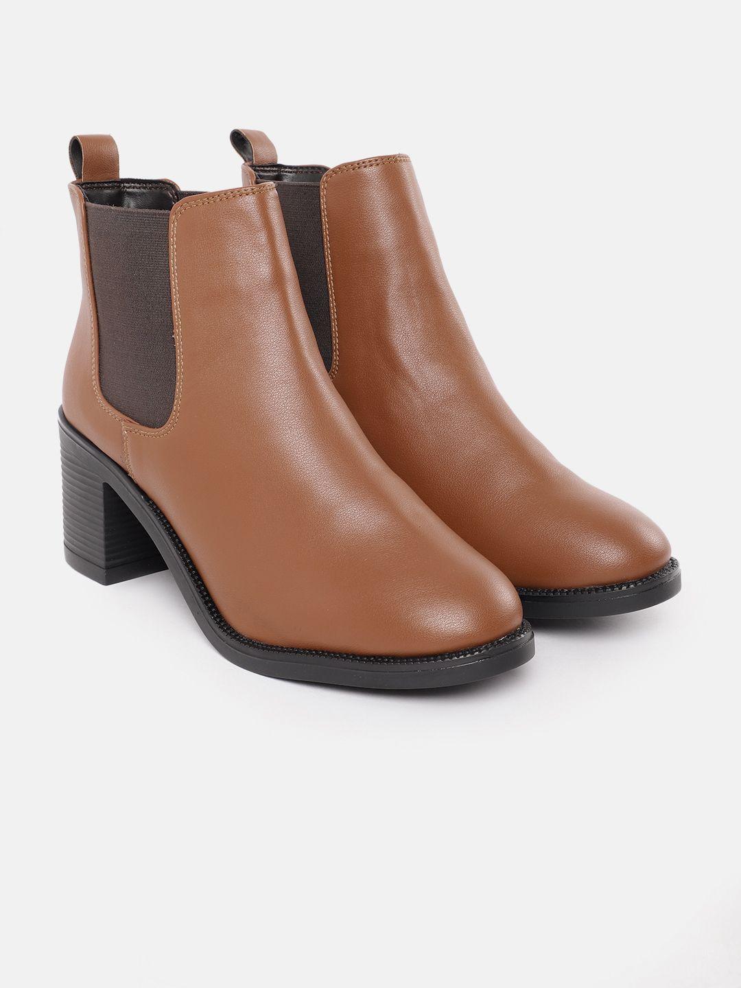 corsica women block heel mid-top chelsea boots